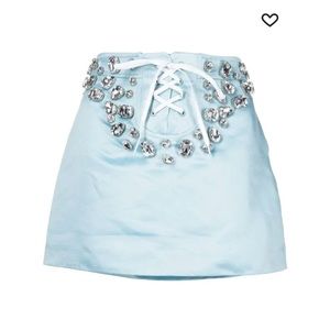 Cynthia Rowley Rhinestone Embellished Mini Skirt